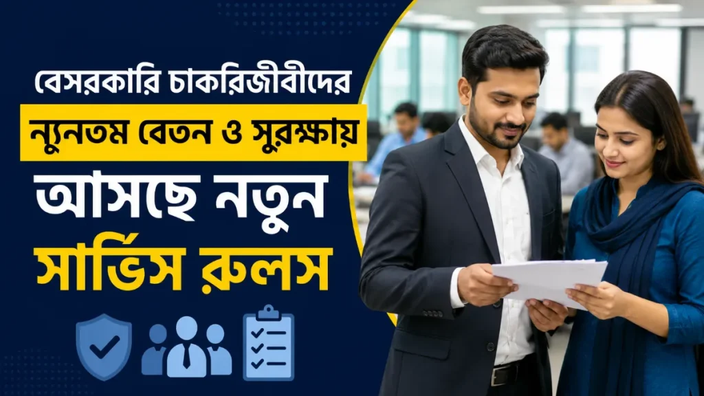 বেসরকারি চাকরিজীবীদের ন্যূনতম বেতন ও সুরক্ষায় আসছে নতুন সার্ভিস রুলস