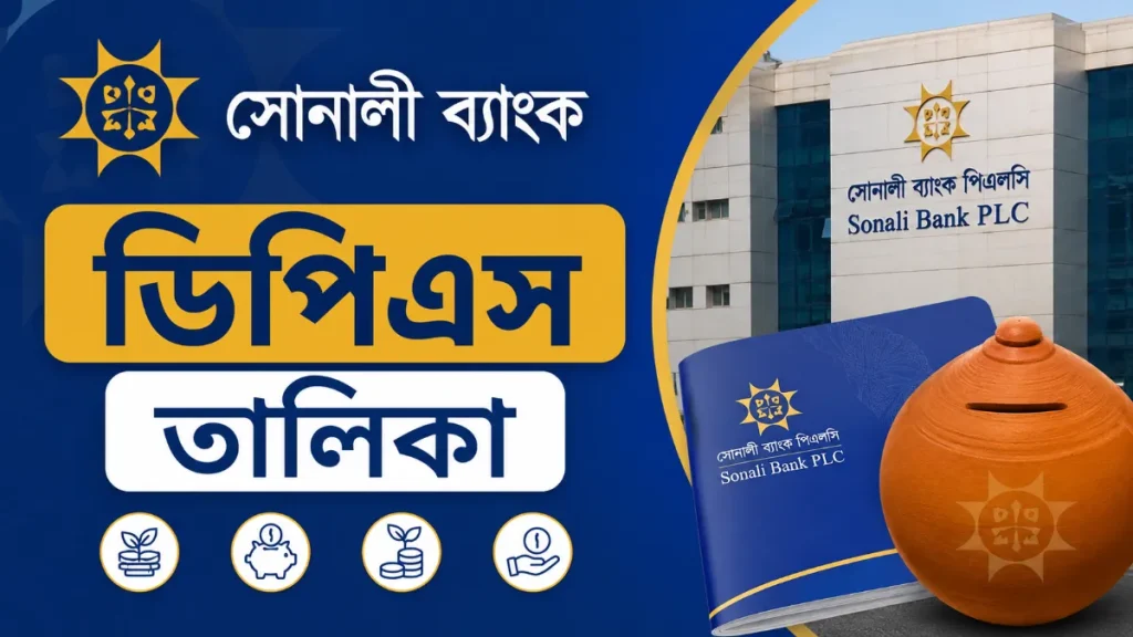 সোনালী ব্যাংক ডিপিএস তালিকা ২০২৬। স্কিম, মুনাফার হার ও খোলার নিয়ম